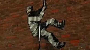 Banksy Reading Prison mural reading council 